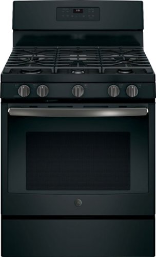 GE - 5.0 Cu. Ft. Self-Cleaning Freestanding Gas Range - Black slate