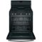 GE - 5.6 Cu. Ft. Freestanding Gas Convection Range - Black Slate-Front_Standard