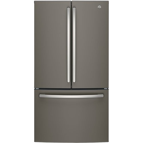 GE - 27.0 Cu. Ft. French Door Refrigerator with Internal Water Dispenser - Slate