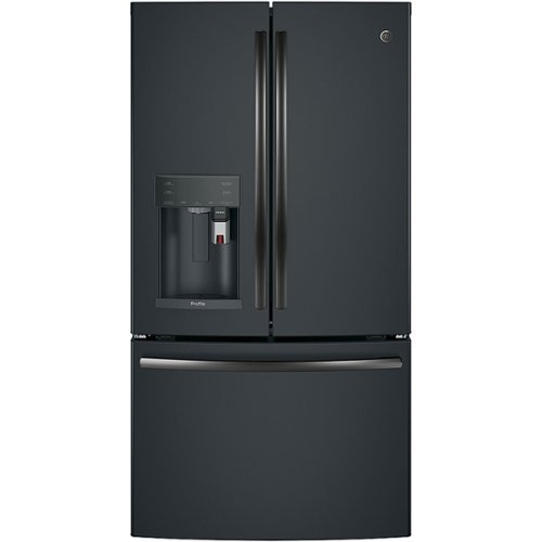 GE - Profile Series 22.2 Cu. Ft. French Door Counter-Depth Refrigerator with Keurig Brewing System-Front_Standard 