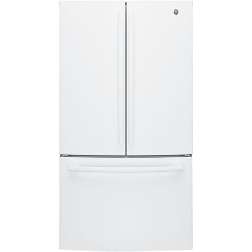 GE - 27.0 Cu. Ft. French Door Refrigerator with Internal Water Dispenser - High gloss white