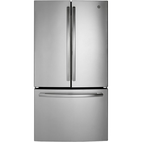 GE - 27.0 Cu. Ft. French Door Refrigerator - Stainless steel