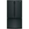 GE - 27.0 Cu. Ft. French Door Refrigerator with Internal Water Dispenser - High Gloss Black-Front_Standard 