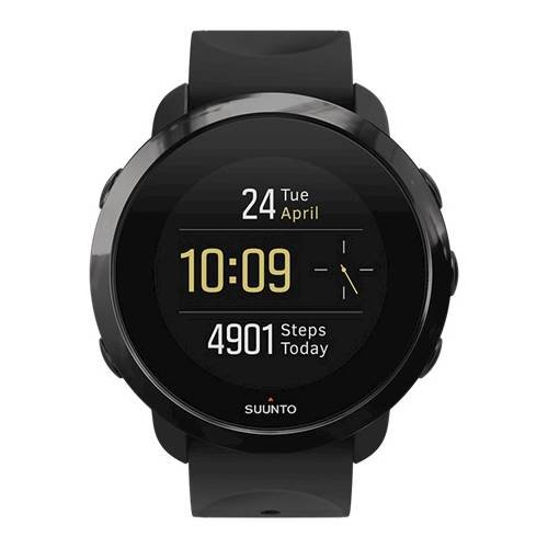 SUUNTO - 3 Fitness Heart Rate Monitor Watch - All Black-Front_Standard 