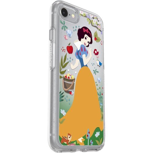 OtterBox - Symmetry Series Clear FOREST OF KINDNESS Case for Apple® iPhone® 7 and 8 - Orange/Clear/Light Green-Front_Standard 