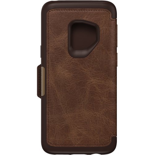 OtterBox - Strada Series Folio Samsung Galaxy S9 Case for Samsung Galaxy S9 - Espresso-Front_Standard 
