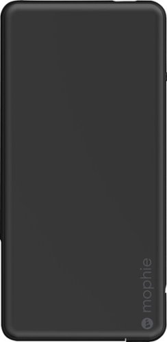  mophie - Powerstation Plus 4,000 mAh Portable Charger for Most USB-Enabled Devices - Matte Black
