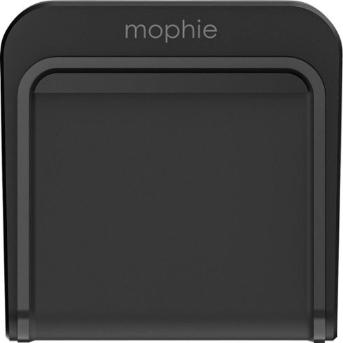  mophie - Charge Stream Mini 5W Qi Certified Wireless Charging Pad for iPhone/Android - Black