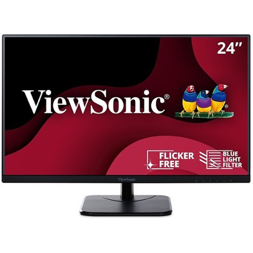 ViewSonic - VA2456-MHD 23.8" LCD FHD Monitor (DisplayPort VGA, HDMI) - Black