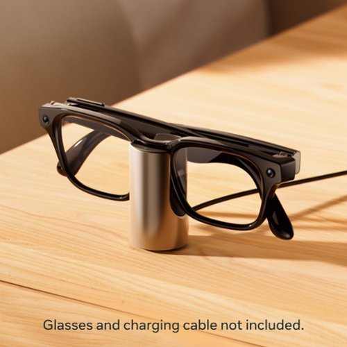 Meta Glasses Charging Stand - Compatible with Meta Glasses, Ray-Ban Meta (Gen 1, Gen 2), and Oakley Meta HSTN - Silver WORLDWIDE DELIVERY