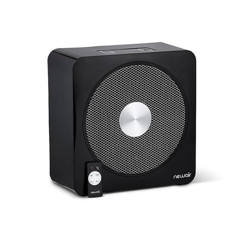 NewAir - Whole Room Heater, Whisper Quiet with 4 Critical Safety Features - heats up to 250 sq. ft - Black-Front_Standard 
