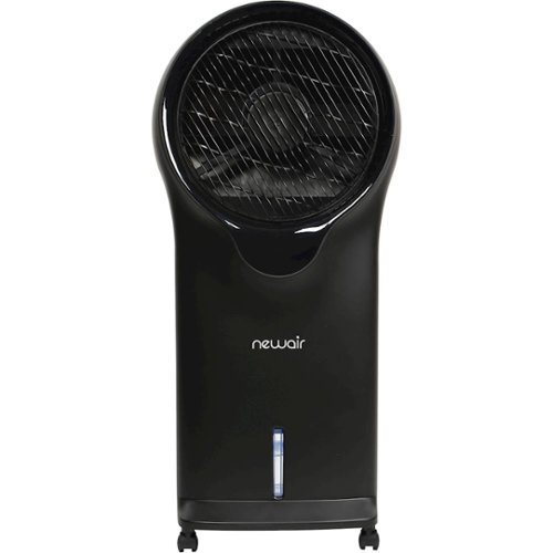 NewAir - 500 CFM Portable Indoor/Outdoor Evaporative Cooler - Black-Front_Standard 