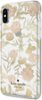 kate spade new york - Protective Case for Apple® iPhone® X and XS - Blossom Pink/Gold With Gems-Front_Standard