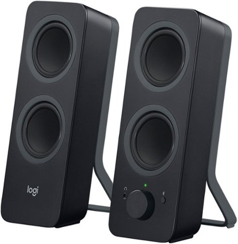 Logitech - 2.0 Bluetooth Speakers (2-Piece) - Black