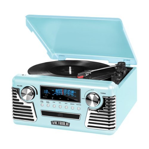 Victrola - 50's Bluetooth Stereo Audio System - Teal