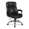 Office Star Products - Kaynorth Button-Tufted French Country Office Chair - Black-Front_Standard