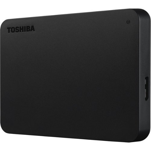 Toshiba - Canvio Basics 1TB External USB 3.0 Portable Hard Drive - Black