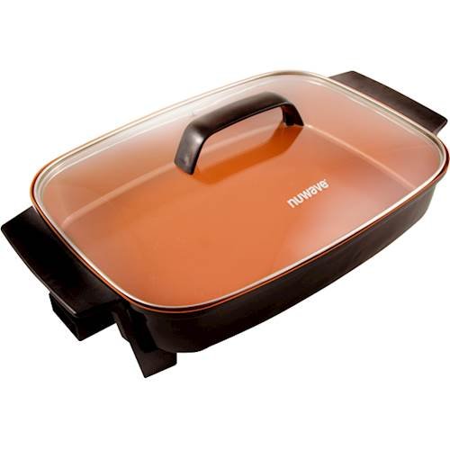 NuWave - Medley XL 16" x 12" Digital Skillet - Black-Angle_Standard 