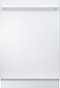 Bosch - 100 Series 24" Front Control Built-In Hybrid Stainless Steel Tub Dishwasher, 48dBA - White-Front_Standard