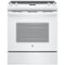 GE - 5.3 Cu. Ft. Self-Cleaning Slide-In Electric Range - White-Front_Standard 