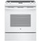 GE - 5.3 Cu. Ft. Self-Cleaning Slide-In Electric Range - White-Front_Standard