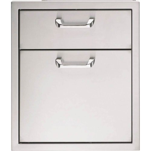 Lynx - 19" Double Drawer - Stainless Steel-Angle_Standard 