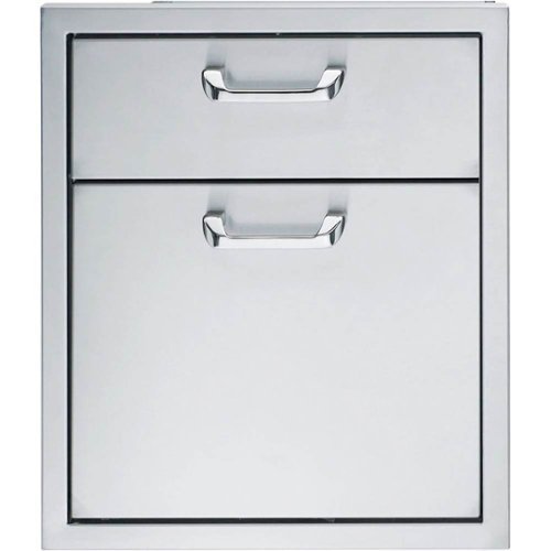 Lynx - 16" Double Drawer - Stainless Steel-Angle_Standard 