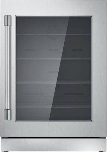 Thermador - 5.1 Cu. Ft. Built-In Mini Fridge - Stainless steel