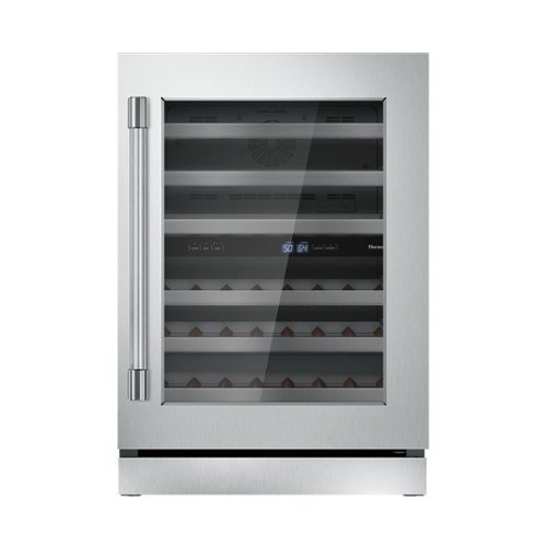 Thermador - 41-Bottle Built-In Dual Zone Wine Cooler - Stainless steel
