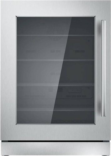 Thermador - 5.1 Cu. Ft. Built-In Mini Fridge - Stainless Steel-Front_Standard 