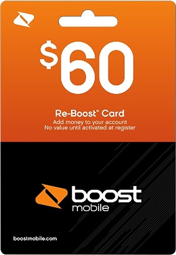  Boost Mobile - $60 Top-Up Prepaid Card - Orange