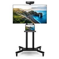 Costway Mobile TV Stand for Most 32-70 inch Flat or Curved TVs up to 110 lbs w/AV Shelf