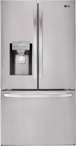 LG - 26.2 Cu. Ft. French Door Smart Wi-Fi Enabled Refrigerator with Dual Ice Maker - Stainless steel
