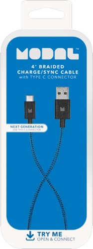 Modal™ 4' USB-to-USB Type C Cable - Black/Blue HOW TO BUY