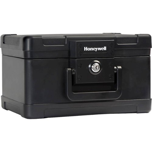 Honeywell - 0.15 Cu. Ft. Fire- and Water-Resistant Hanging Chest with Key Lock - Black-Angle_Standard 