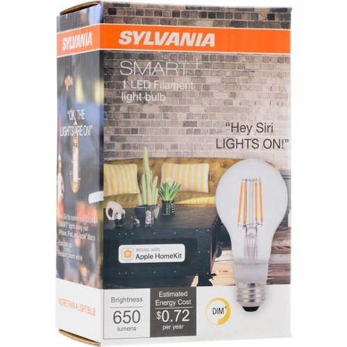 Sylvania A19 Bluetooth Smart Filament LED Bulb - White GLOBAL SHIPPING