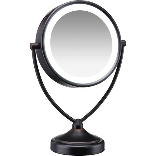 Conair - Illuminations 1x/10x Fluorescent Vanity Mirror - Oiled Bronze-Angle_Standard 