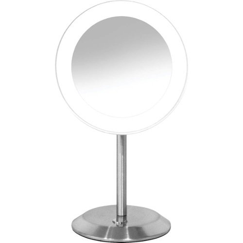 UPC 074108329547 product image for Conair - 8x LED Single-Sided Stand Mirror - Satin Chrome | upcitemdb.com