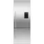 Front. Fisher & Paykel - 13.5 Cu. Ft. Bottom-Freezer Counter-Depth Refrigerator - Stainless Steel.