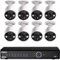 Lorex - 8-Channel, 8-Camera Indoor/Outdoor Wired 4K 2TB NVR Surveillance System - Black/White-Front_Standard
