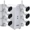 Lorex - 6-Channel, 6-Camera Indoor/Outdoor Wire Free 1080p 1TB DVR Surveillance System - White-Front_Standard 