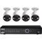 Lorex - 8-Channel, 4-Camera Indoor/Outdoor Wired 4K 2TB NVR Surveillance System - Black/White-Front_Standard