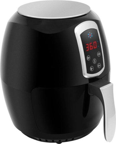 Healthy Cuisine - 3.6L Digital Air Fryer - Black-Angle_Standard 