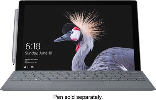  Microsoft - Surface Pro - 12.3&quot; Touch-Screen - Intel Core i5 - 8GB Memory - 128GB SSD with Platinum Type Cover (Latest Model) - Silver