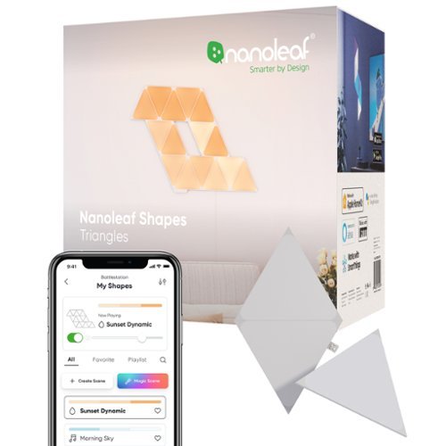 その他 Nanoleaf Shapes Triangles Smarter Kit Nanoleaf Shapes Triangles Smarter Kit Base kit with 7