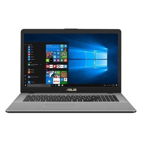 ASUS - 17.3" Laptop - Intel Core i7 - 8GB Memory - NVIDIA GeForce MX150 - 1TB Hard Drive + 256GB Solid State Drive - Star Gray-Front_Standard 