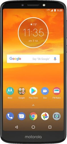 Motorola - Moto E5 Plus with 32GB Memory Cell Phone - Black (Sprint)-Front_Standard 