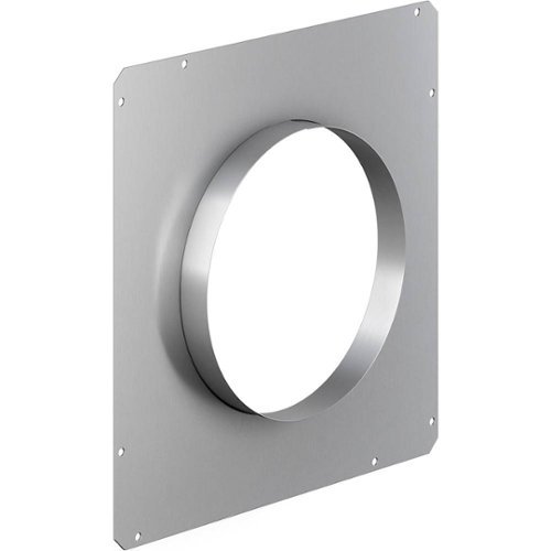 Thermador - 8" Round Front Plate for Select Downdraft Range Hoods - Silver