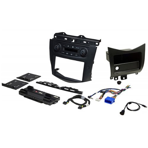 PAC - Integrated Radio Replacement Dash Kit with Climate and Steering Wheel Controls for Select Honda Accord Vehicles - Black
