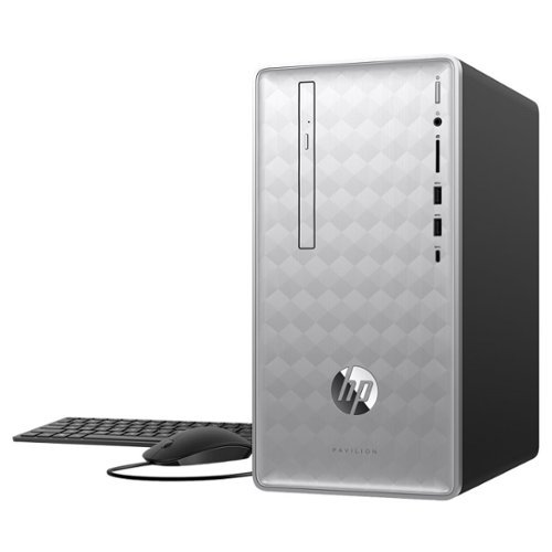 Pavilion Desktop - AMD Ryzen 3-Series - 4GB Memory - 1TB Hard Drive - HP Finish In Natural Silver-Front_Standard 